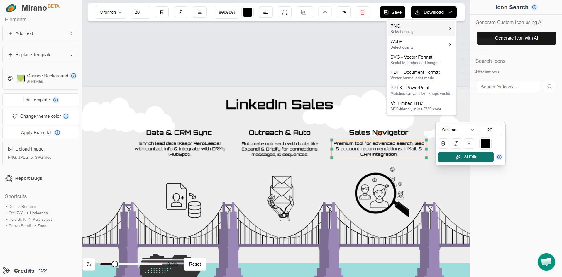 Mirano - Main product screenshot demonstrating key features and user interface