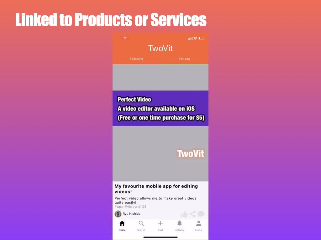 TwoVit-platform for review videos gallery image