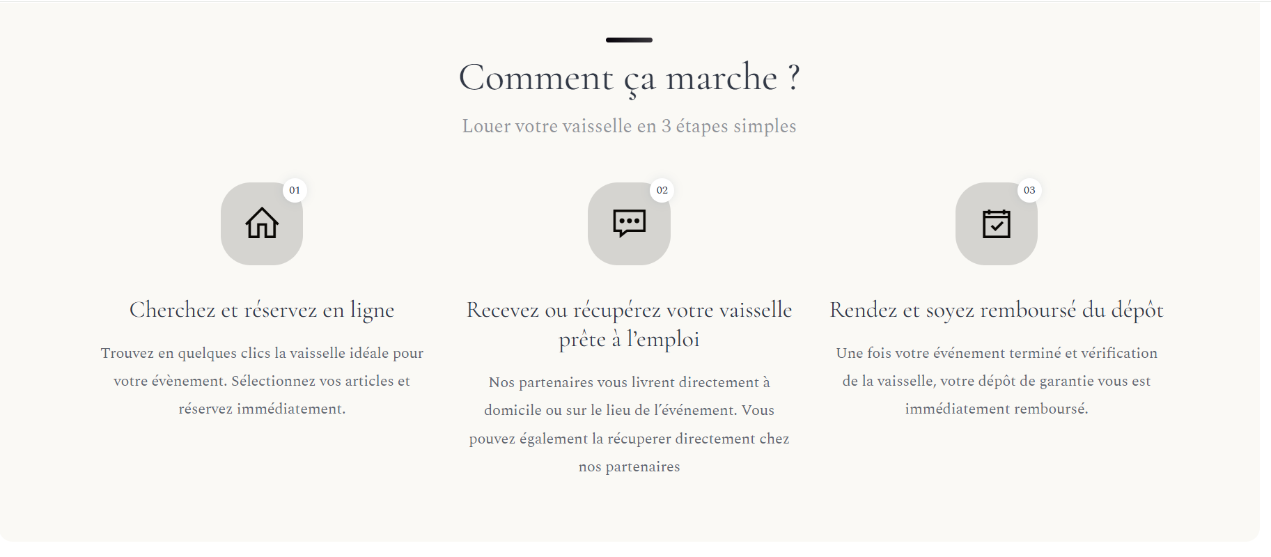 Tileela – Tableware Rental Made Simple - Screenshot 2 showing product features and functionality