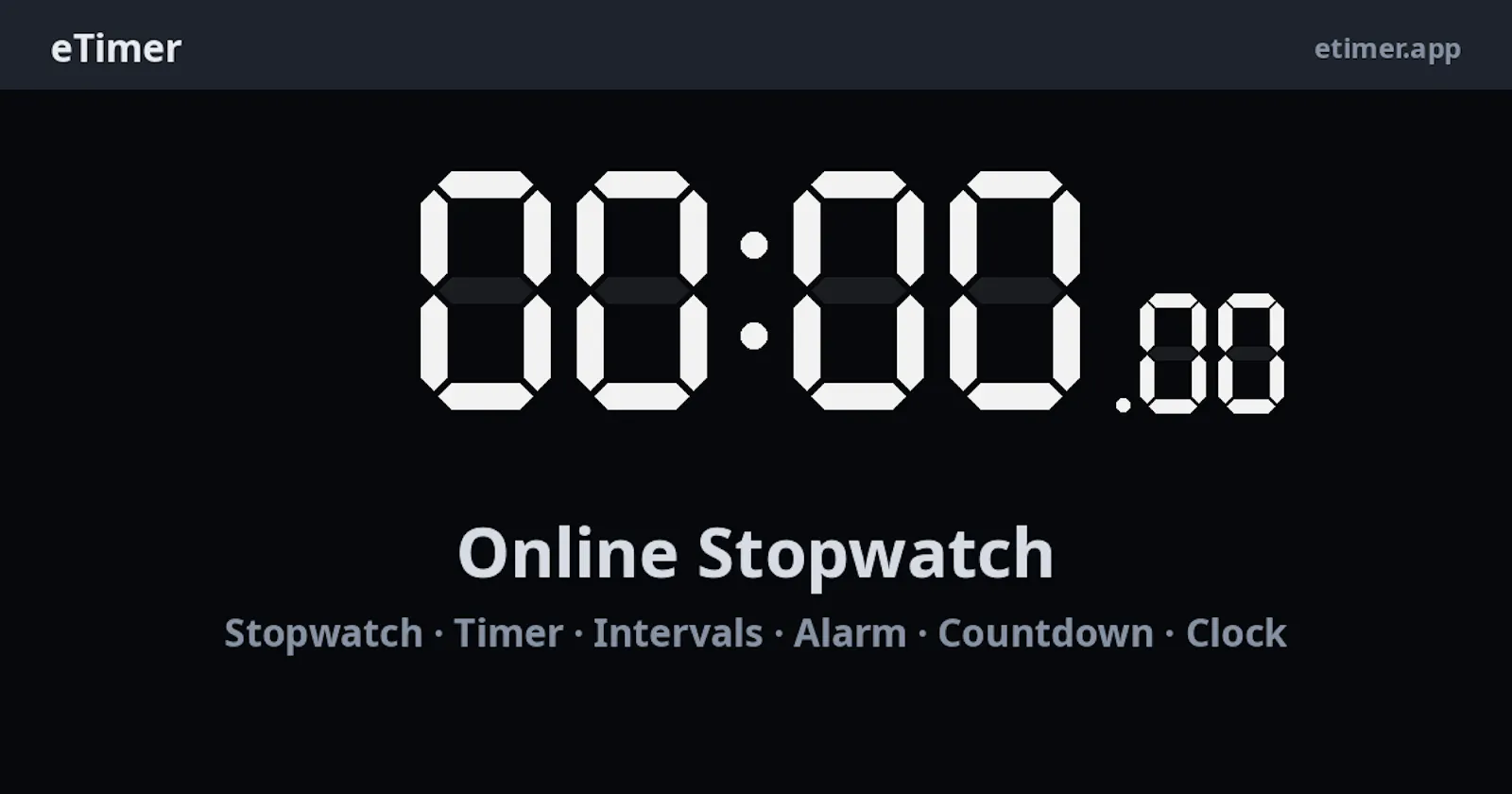 eTimer screenshot 1