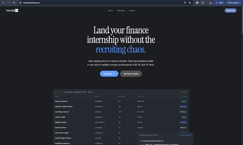 NetworkIQ screenshot 1