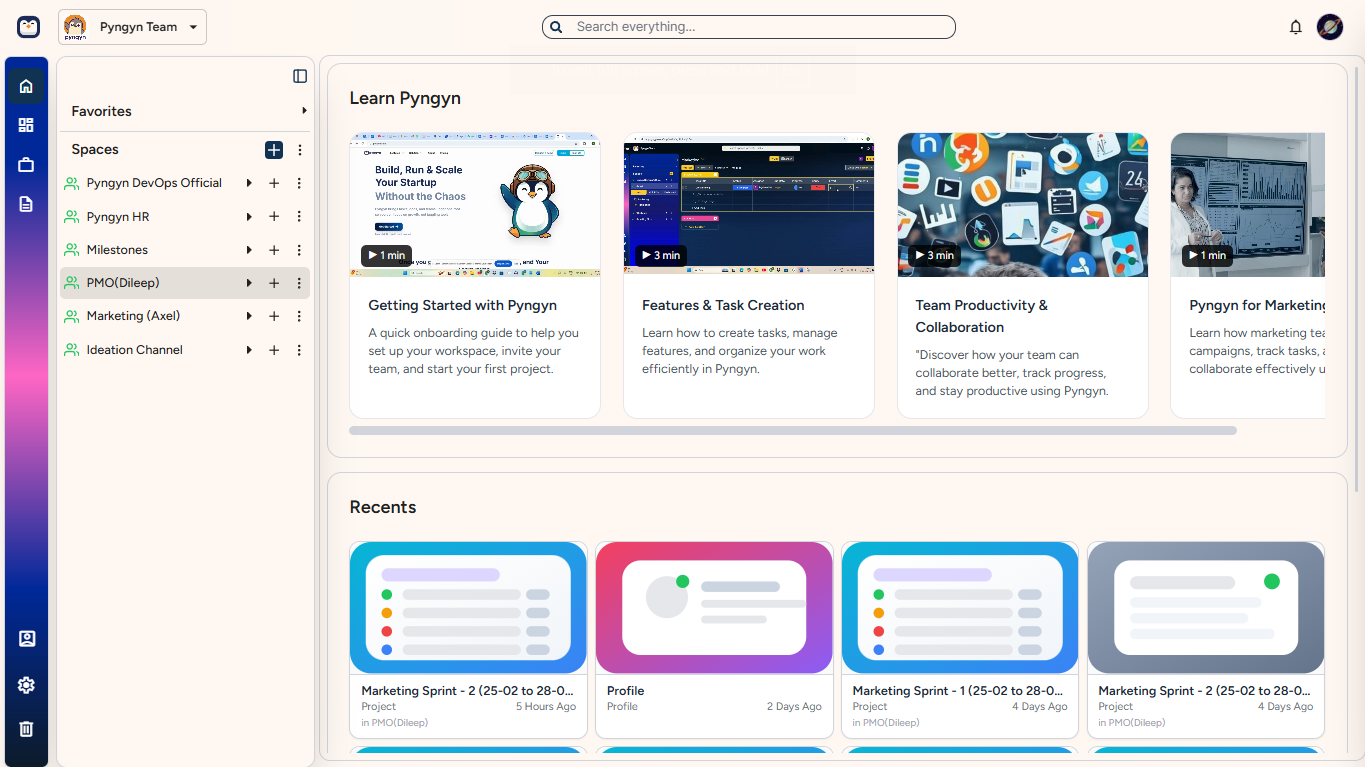 Pyngyn - Main product screenshot demonstrating key features and user interface