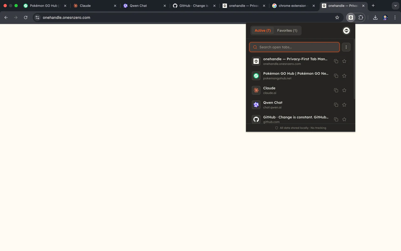 onehandle screenshot 1