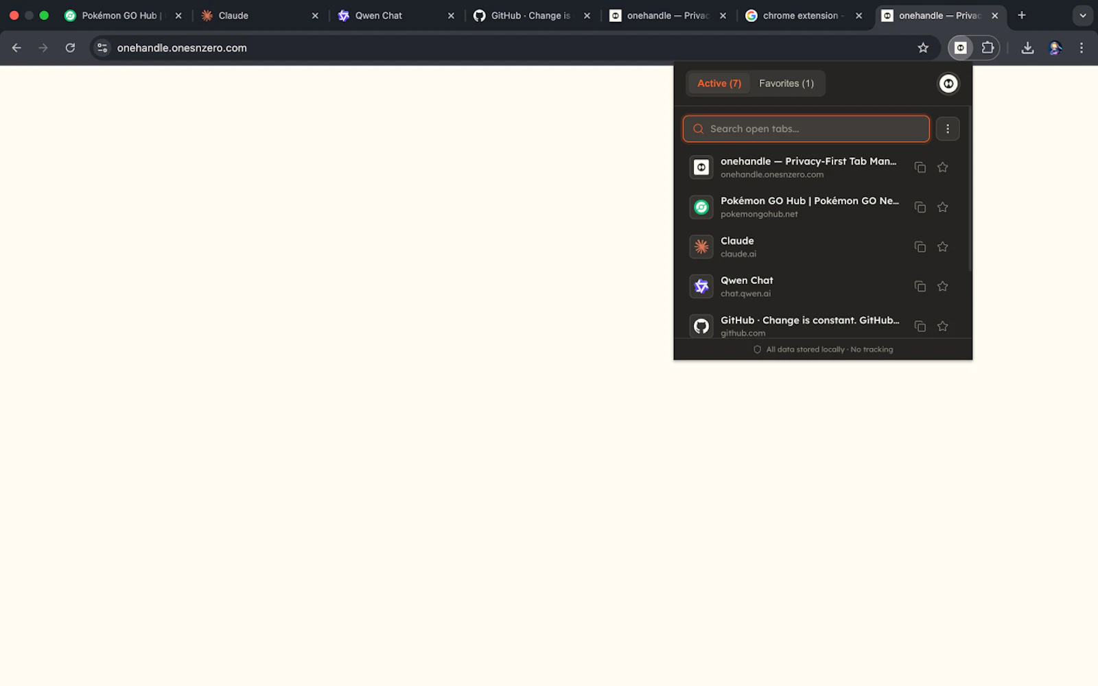 onehandle screenshot 1