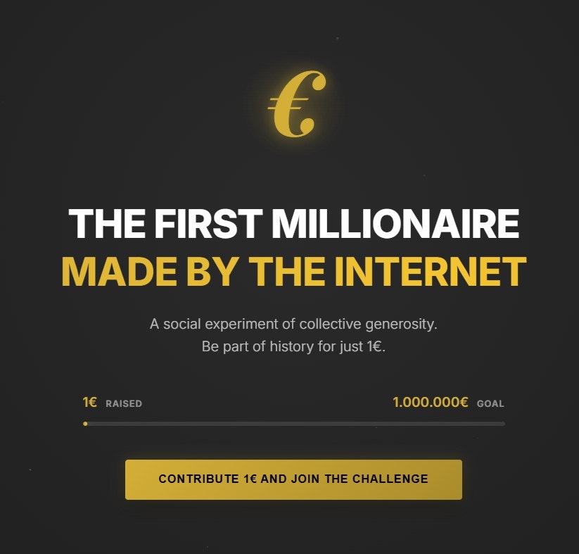 Million Euro Challenge - Main product screenshot demonstrating key features and user interface