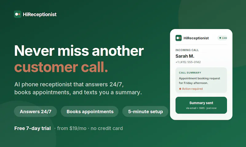 HiReceptionist screenshot 1
