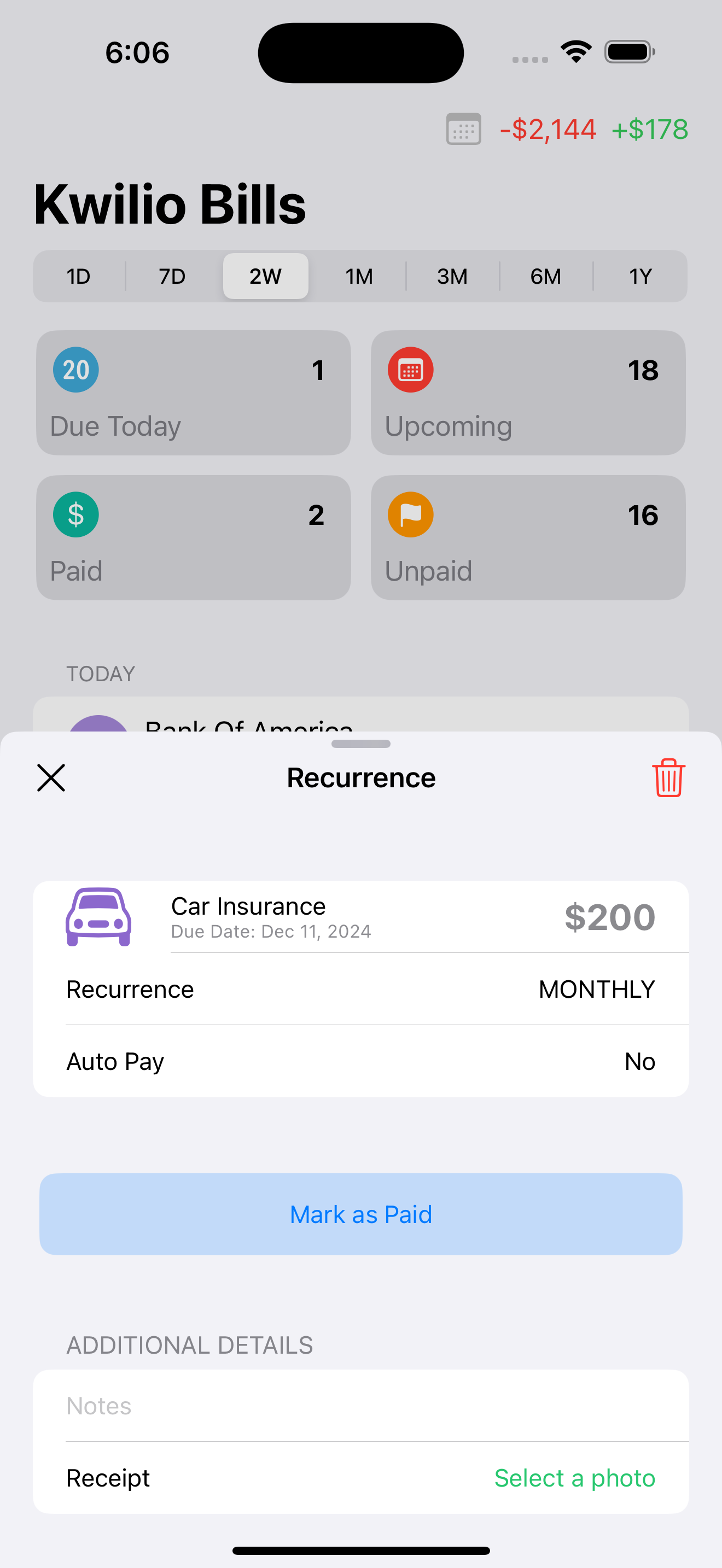 Kwilio Bills Pro gallery image