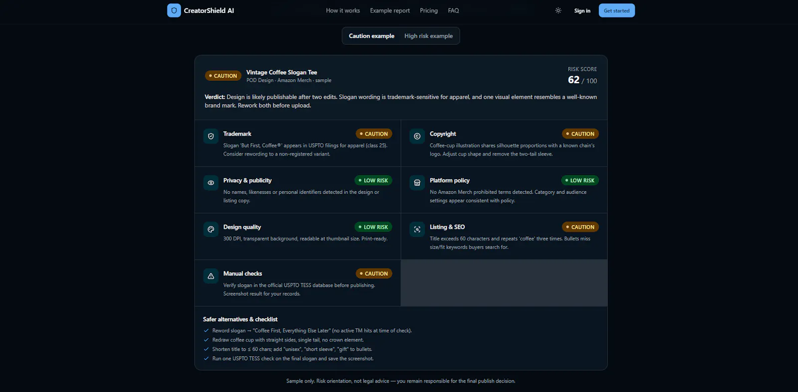 CreatorShield AI screenshot 2