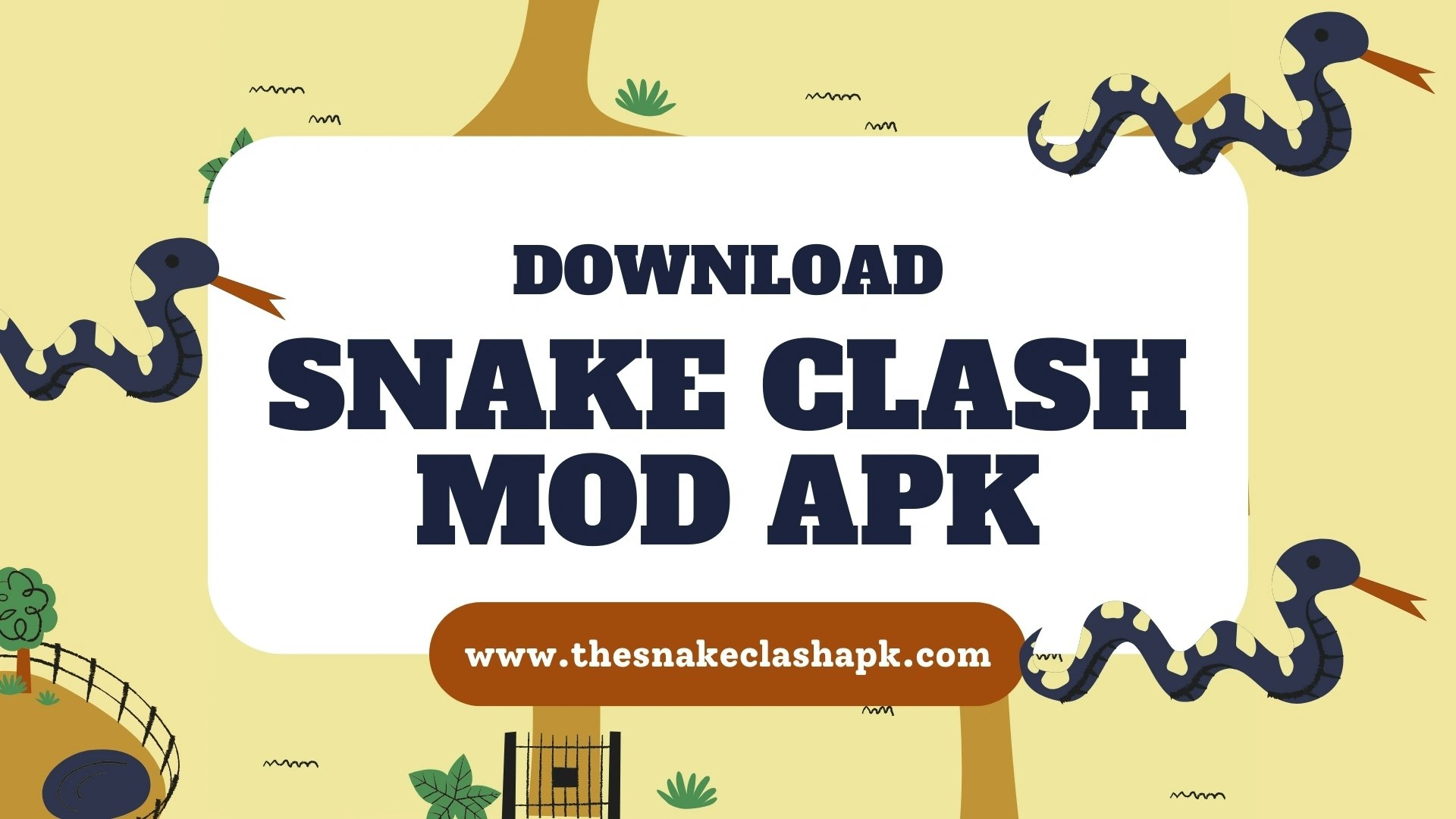 Snake Clash MOD APK - Main product screenshot demonstrating key features and user interface