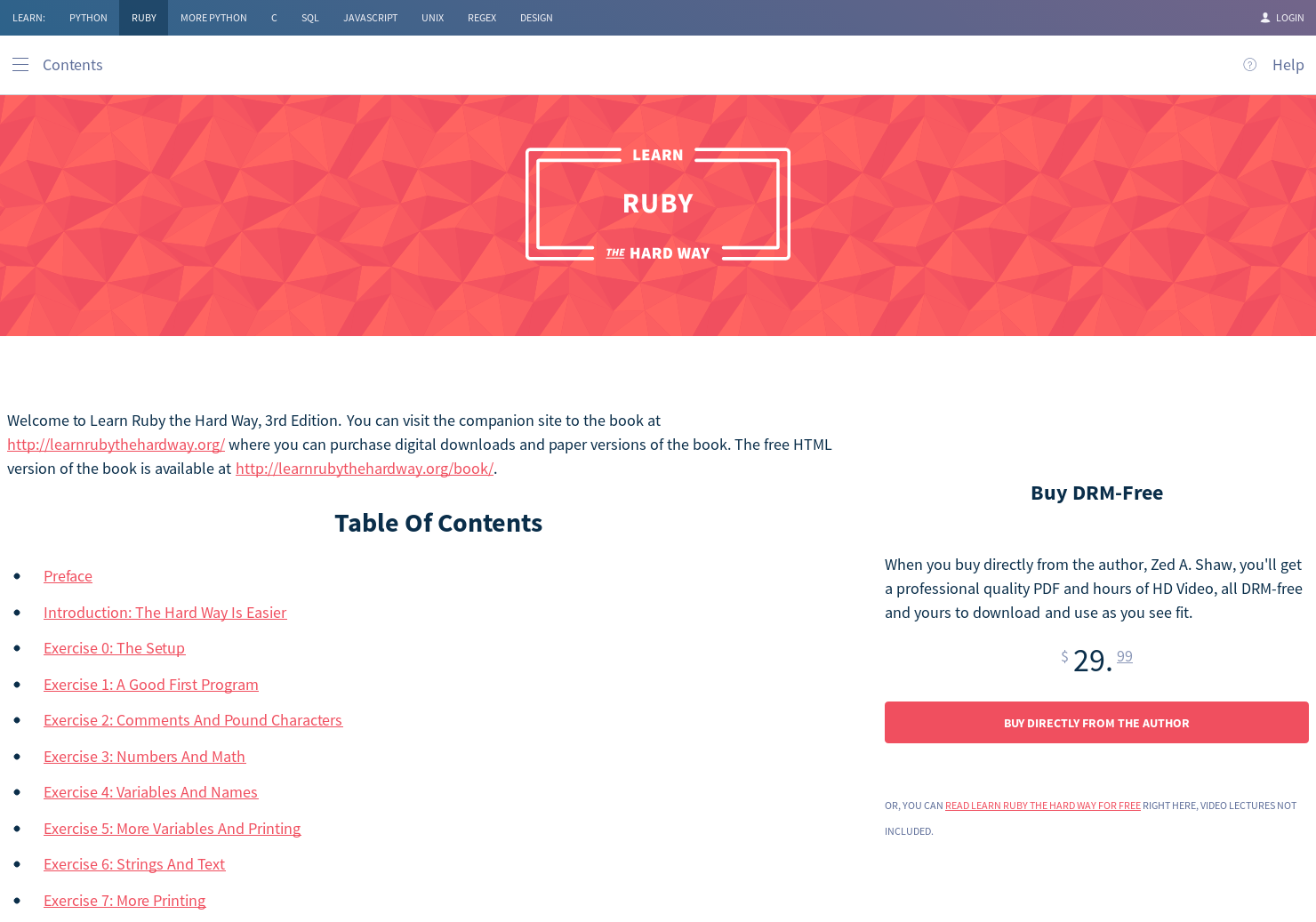 learn Ruby The Hard Way gallery image