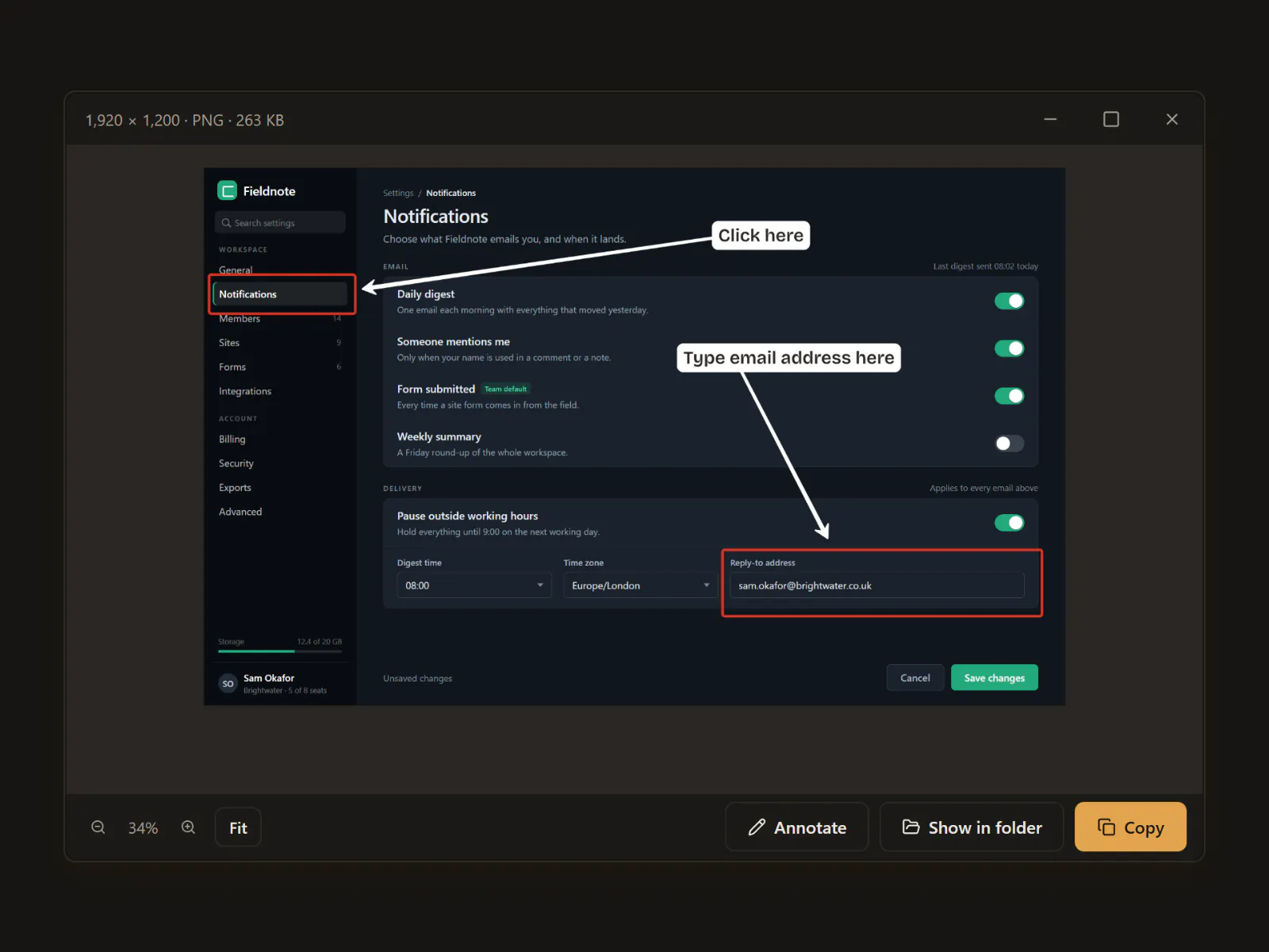 Copychest screenshot