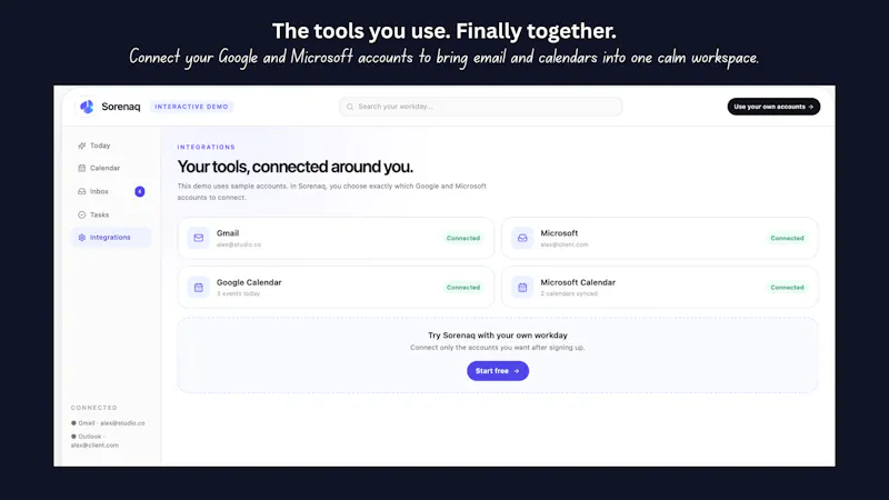Sorenaq — Your workday, connected. screenshot 6