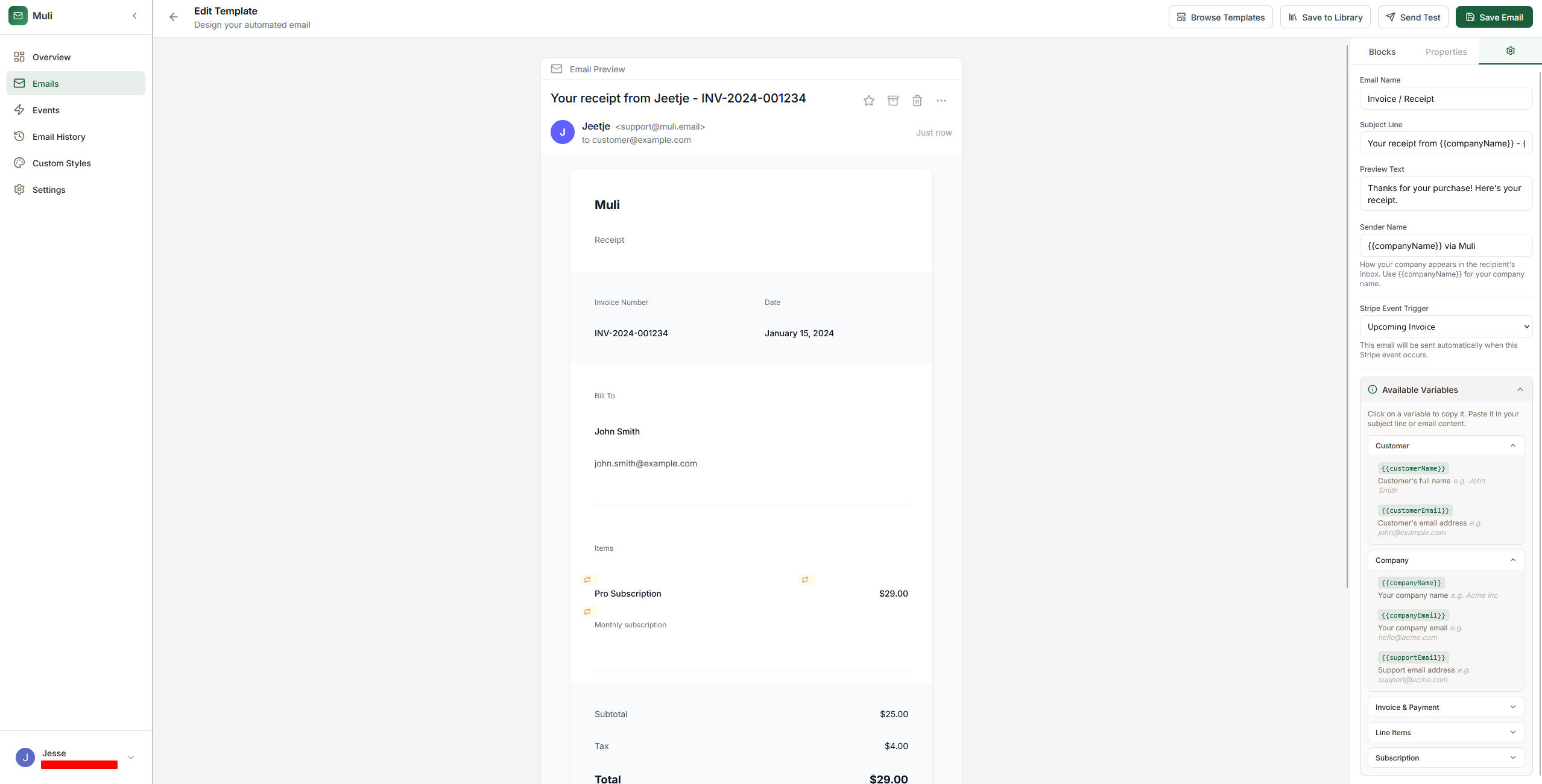 Muli - Screenshot 2 showing product features and functionality