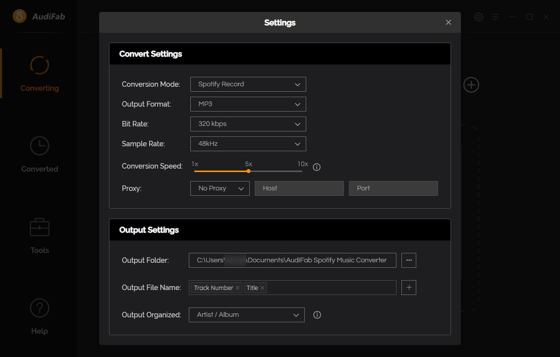 AudiFab Spotify Music Converter media 7
