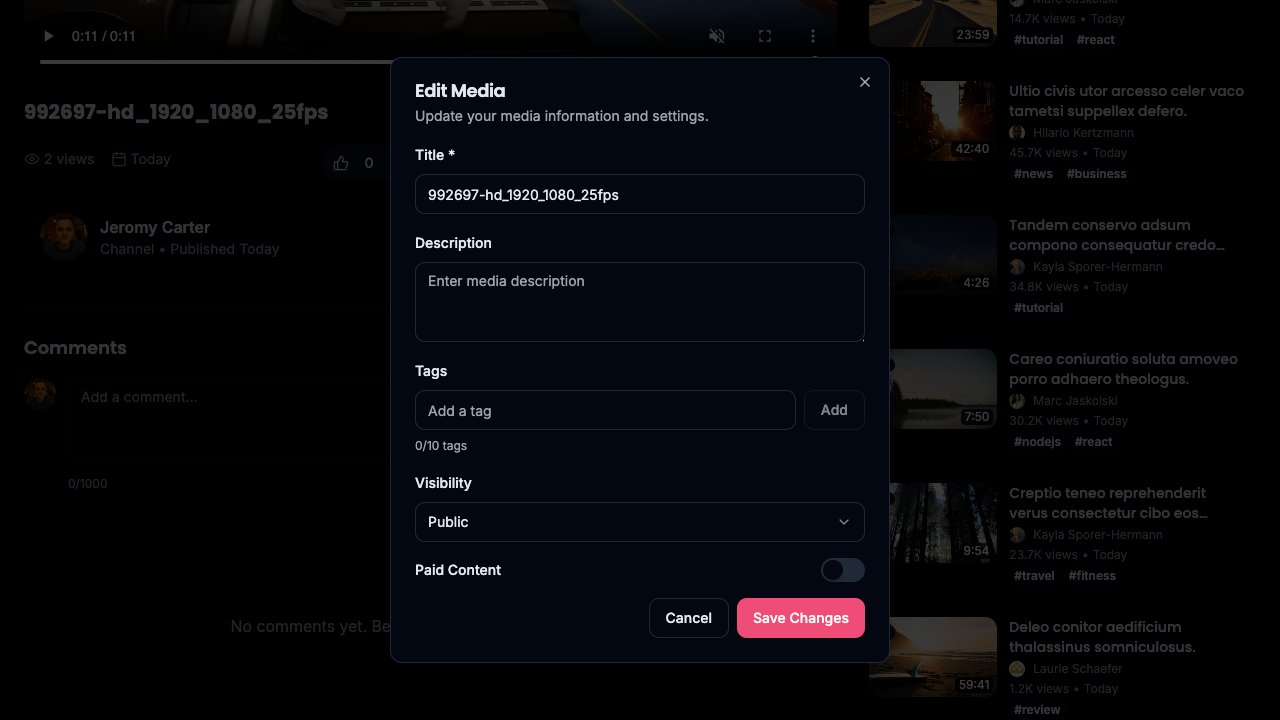 Vidshare Ultimate Media Sharing Platform media 15