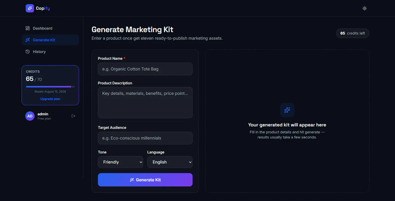 Copify screenshot 2