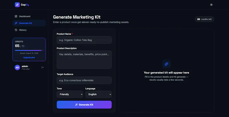 Copify screenshot 2