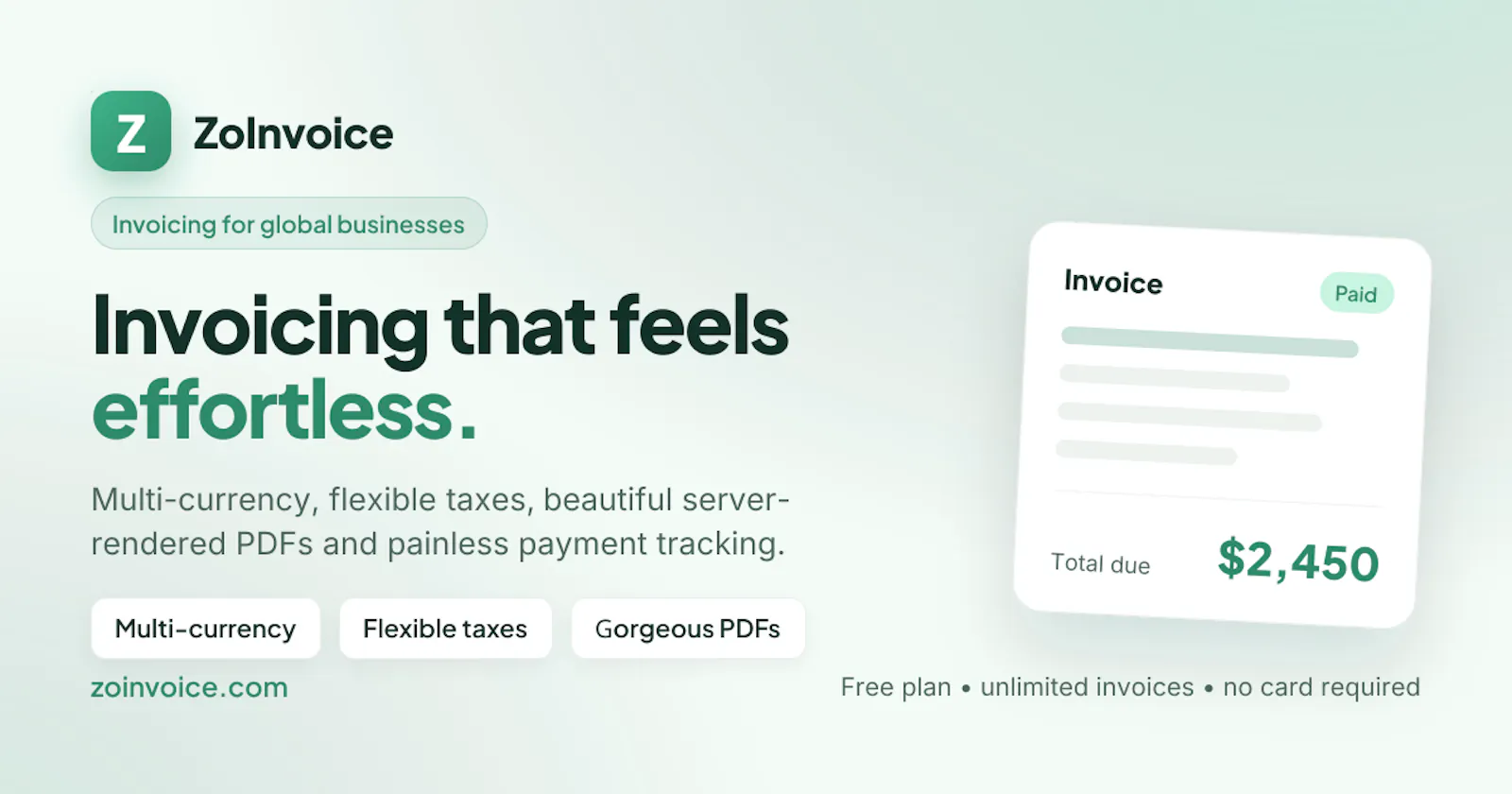 ZoInvoice screenshot 1