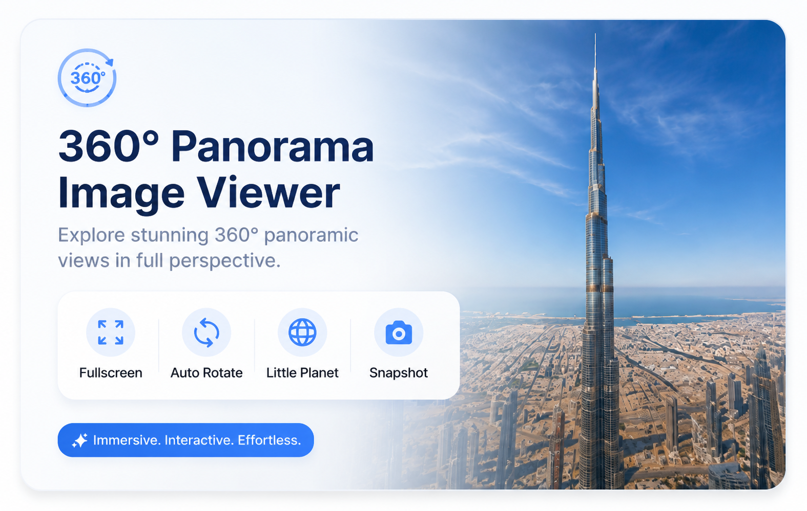 360° Panorama Image Viewer - Extension gallery image