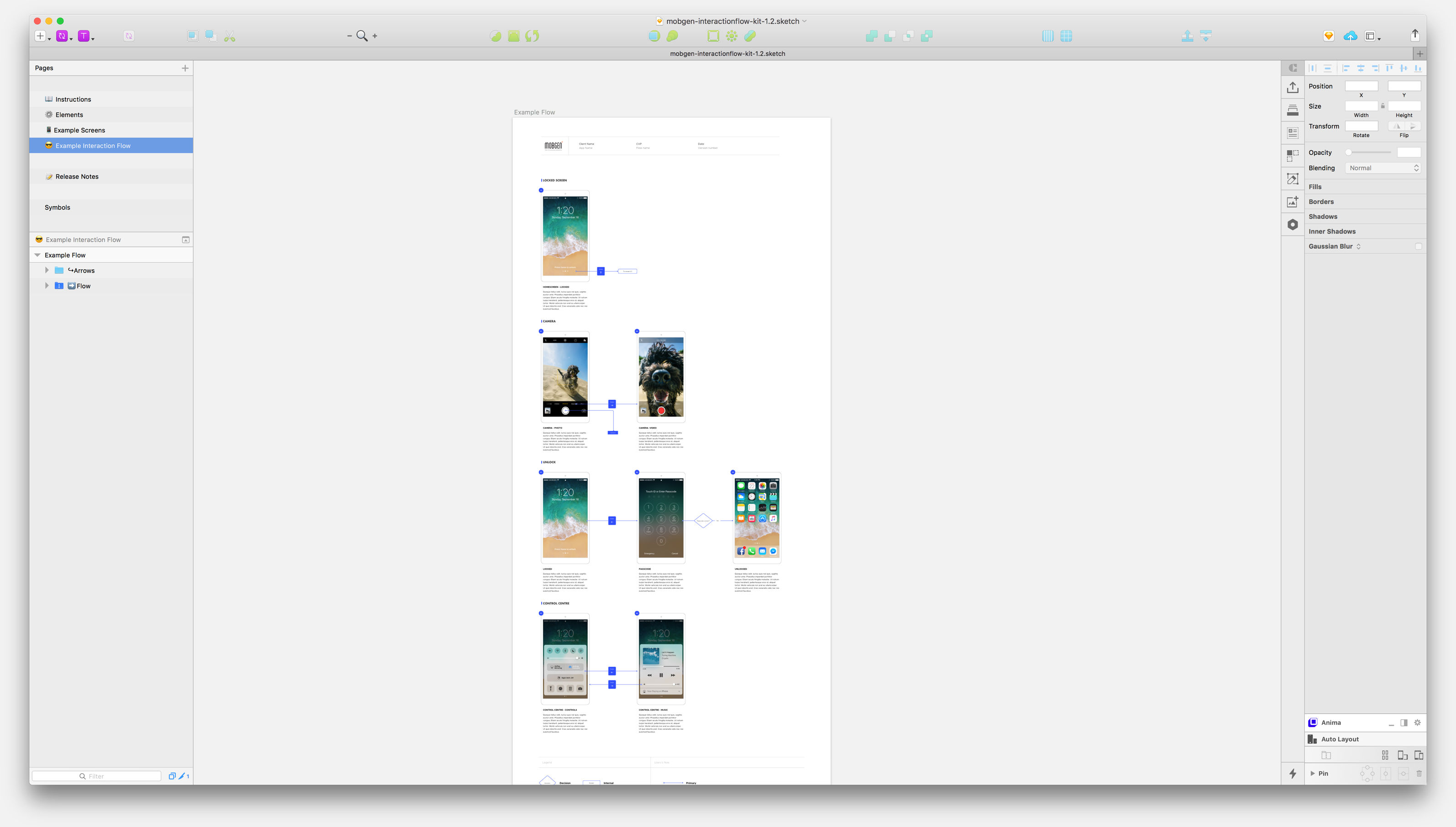 Interaction Flow Kit for Sketch gallery image