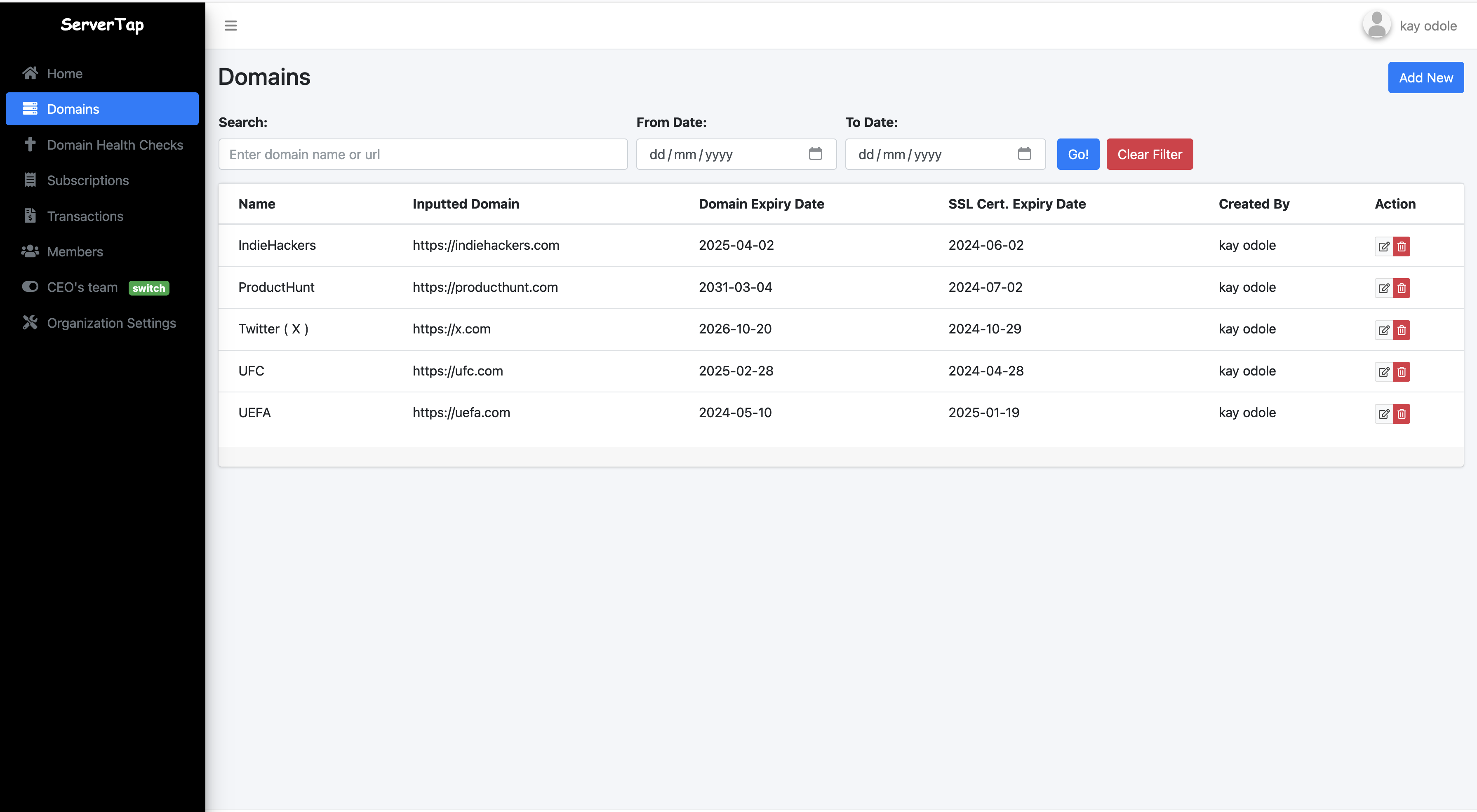 Servertap Cloud - 가동 시간 모니터링 응용 프로그램 미디어 3
