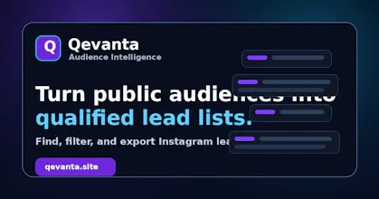 Qevanta Instagram Lead Discovery gallery image