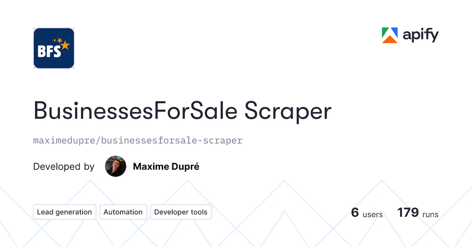 BusinessesForSale Scraper screenshot 1