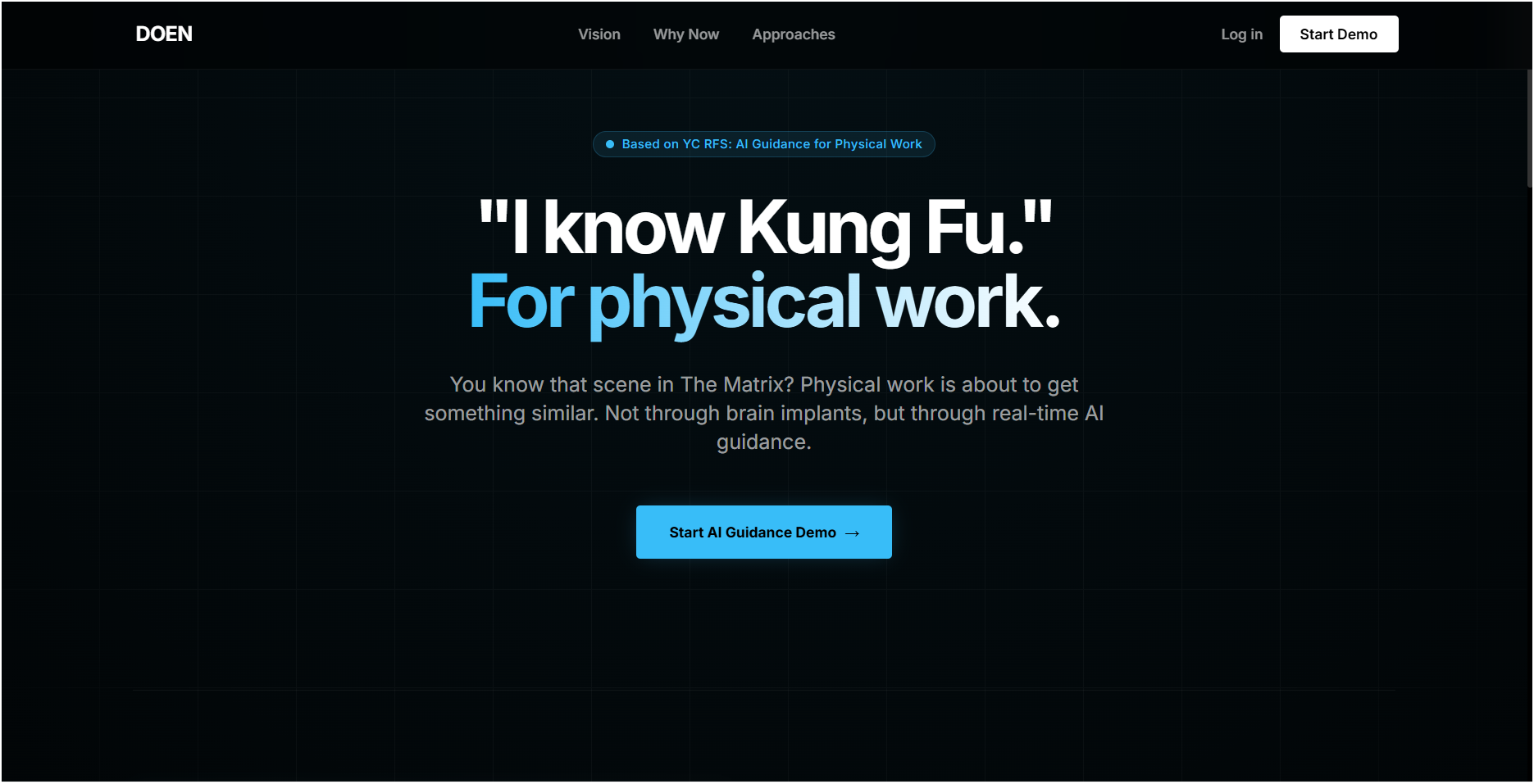Doen AI - Main product screenshot demonstrating key features and user interface