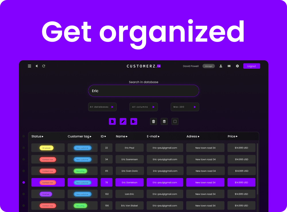 Customerz.io - Минимальная CMS, максимальная эффективность - сосредоточиться на данных, а не беспорядок медиа 1
