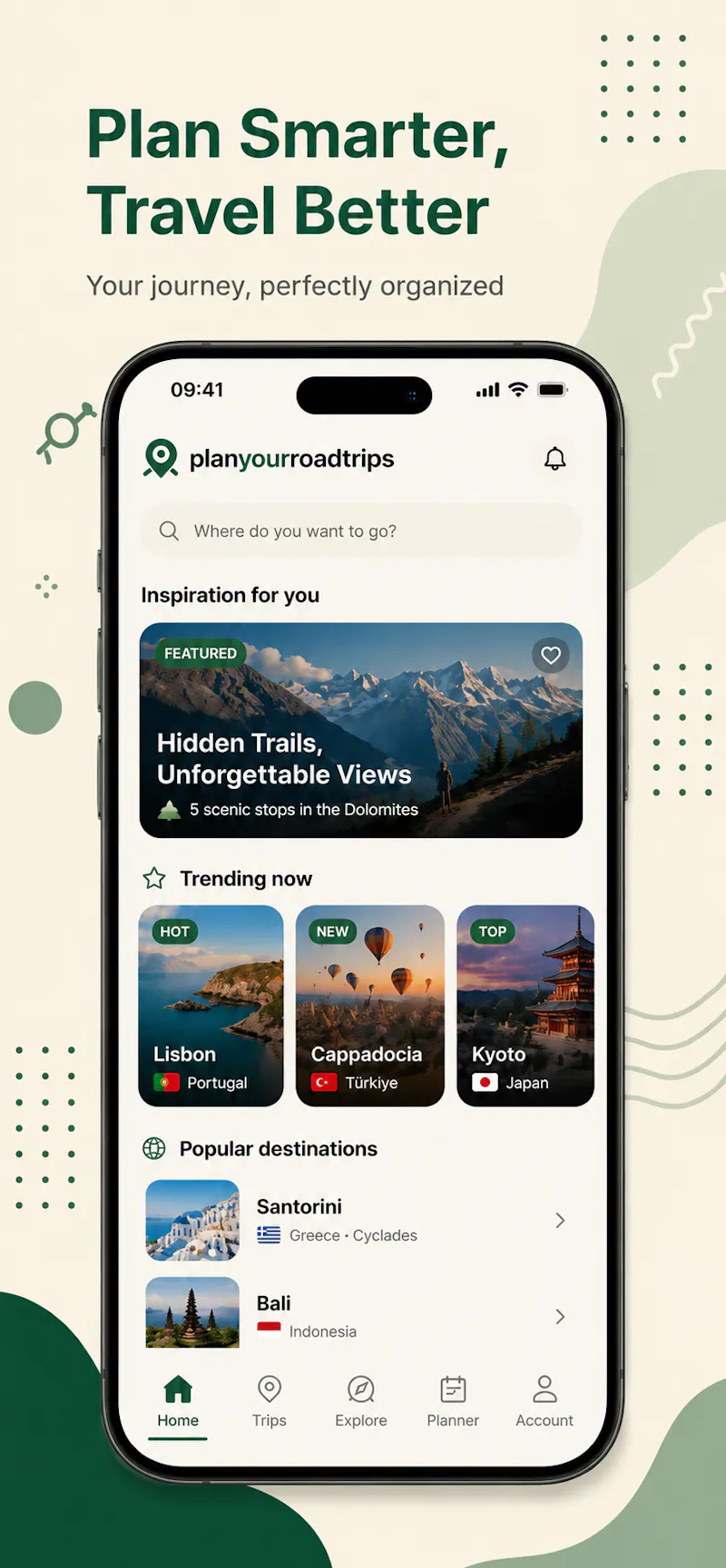 PlanYourRoadTrips screenshot 1