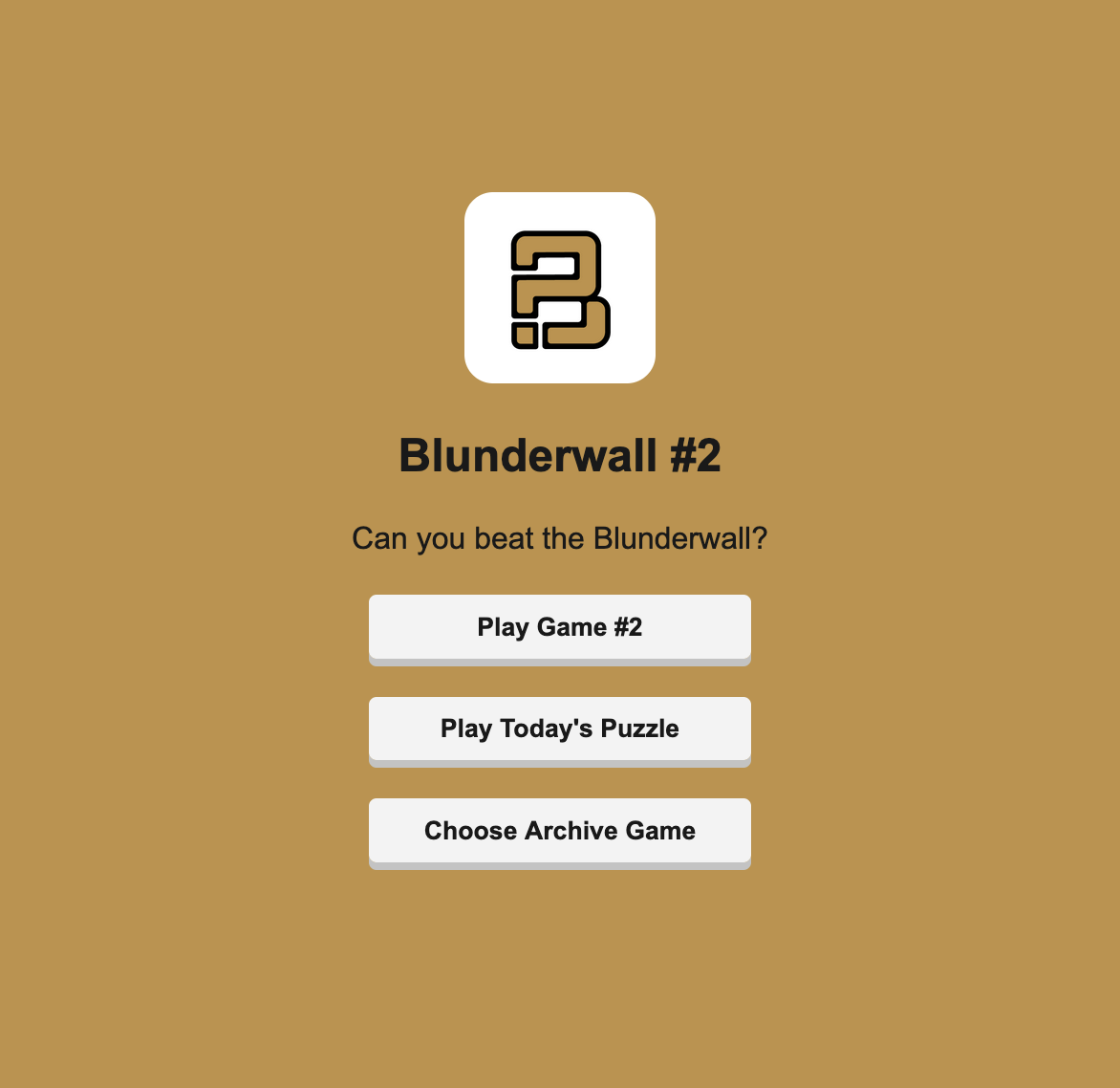 startuptile Blunderwall-You have four attempts... can you beat the Blunderwall?