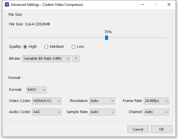 El compresor de video cisit - Comprimir archivos de video y audio fácilmente, mantenga de alta calidad media 2