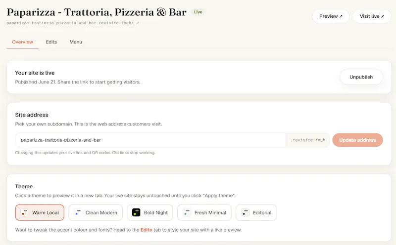 Revisite screenshot 2