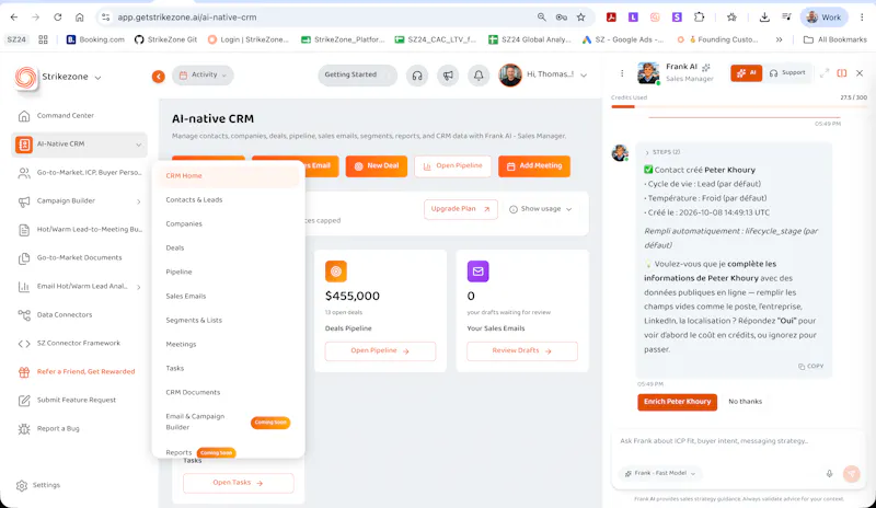 Strikezone AI-native CRM & Go-to-Market screenshot 4