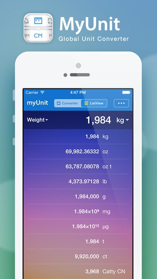 myUnit · Global Unit Converter gallery image