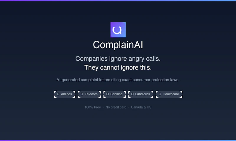 Complain Ai screenshot 1