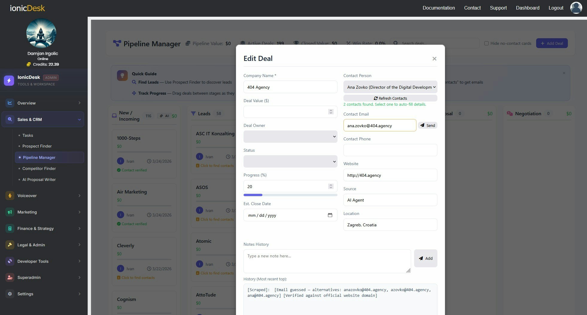 IonicDesk gallery image
