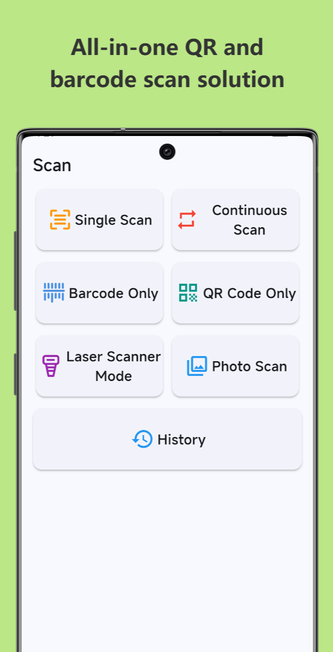 Média Scanner EASYCODE - QR & Barcode Scan continu, tapo-to-scan, exportation vers Excel 2