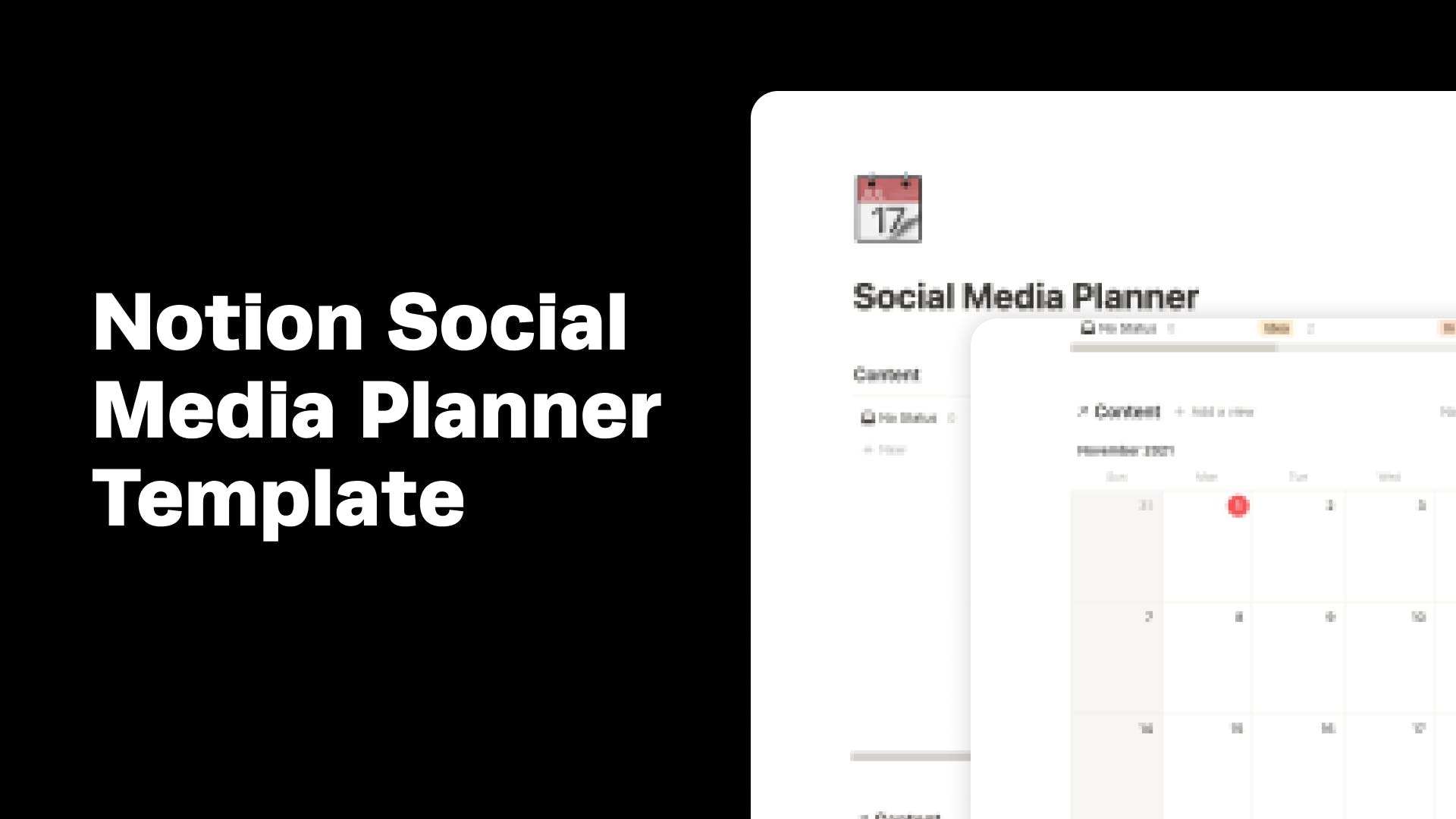 Notion Social Media Planner Template media 1