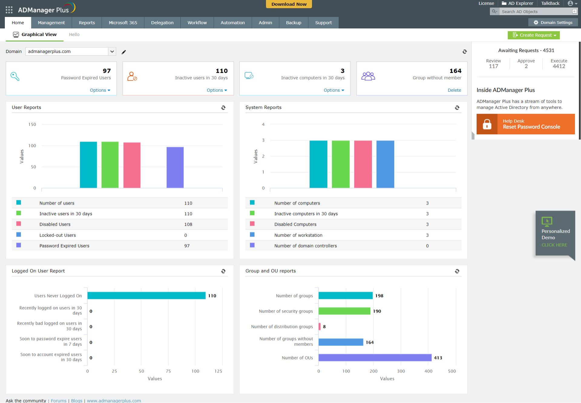 ManagenEngine AdManager Plus media 5