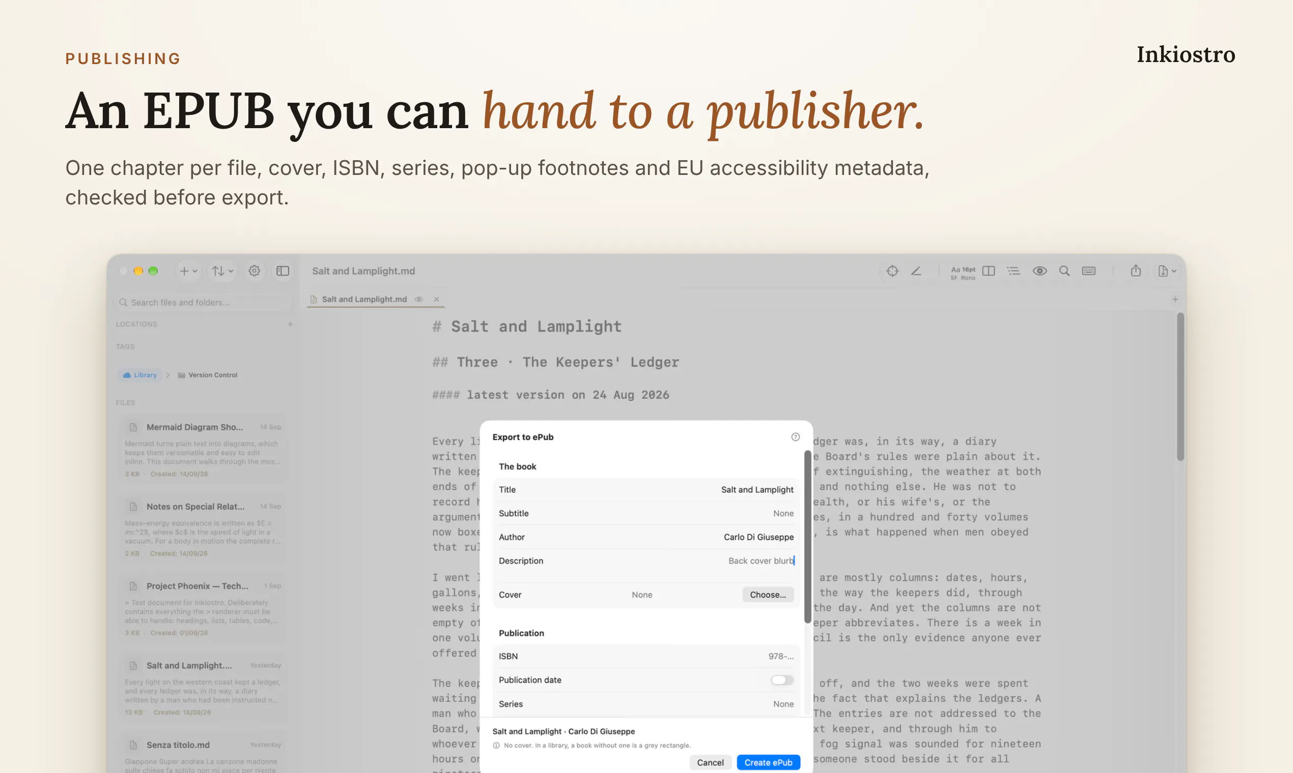 Inkiostro: Markdown Editor gallery image
