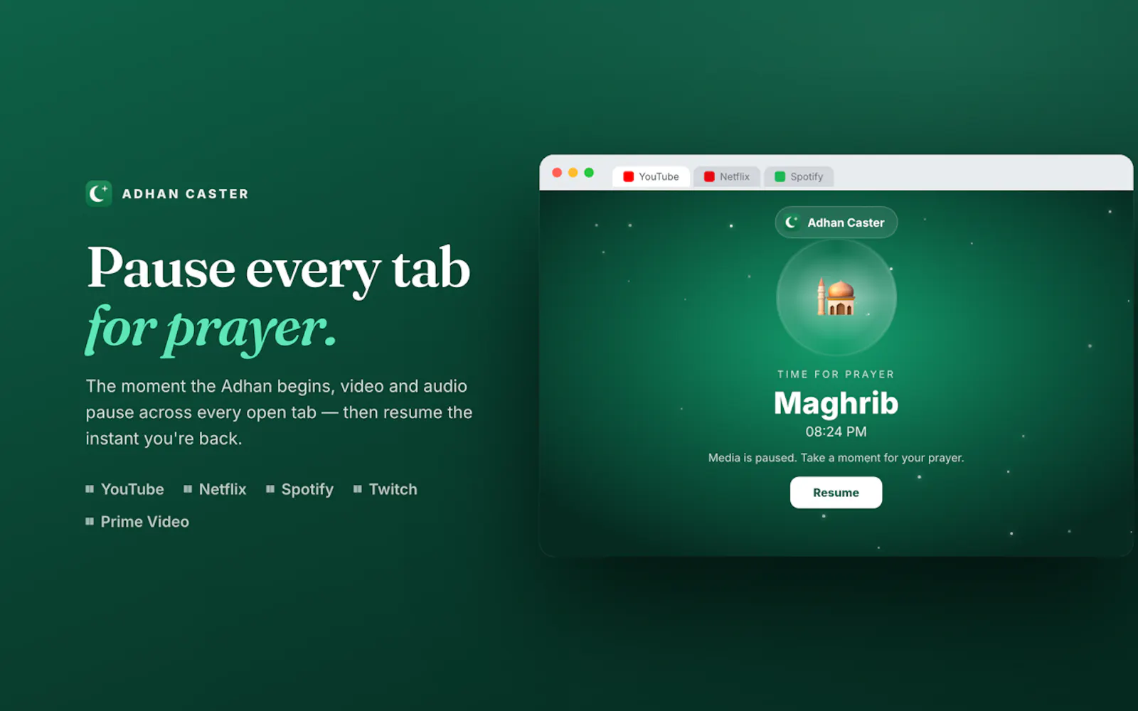Adhan Focus screenshot 1