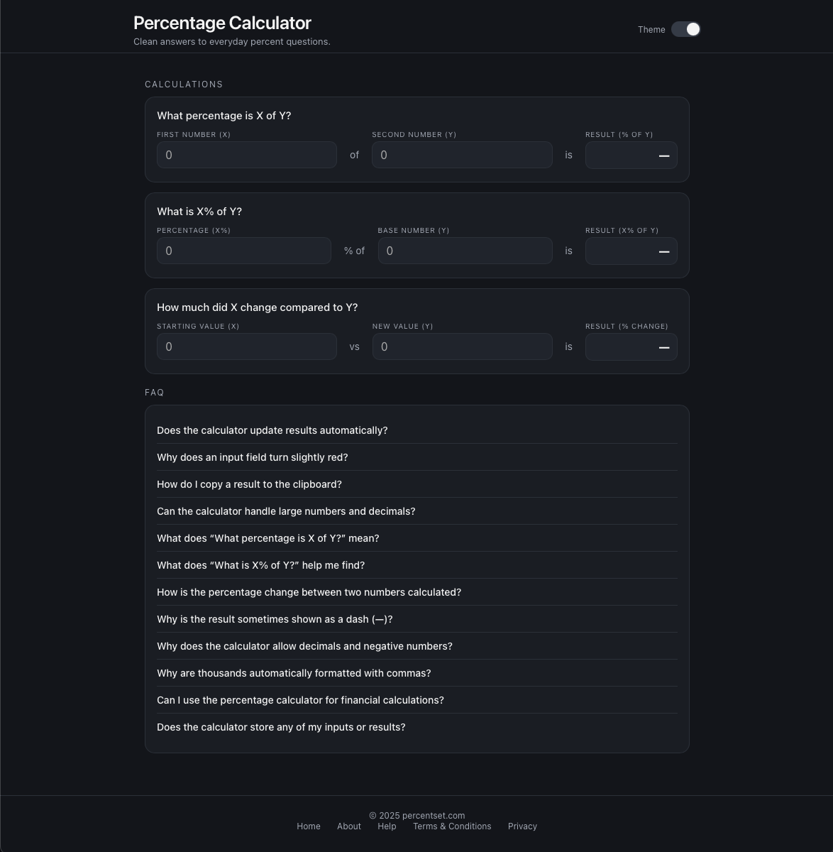 PercentSet: A Modern Take on Percentages gallery image