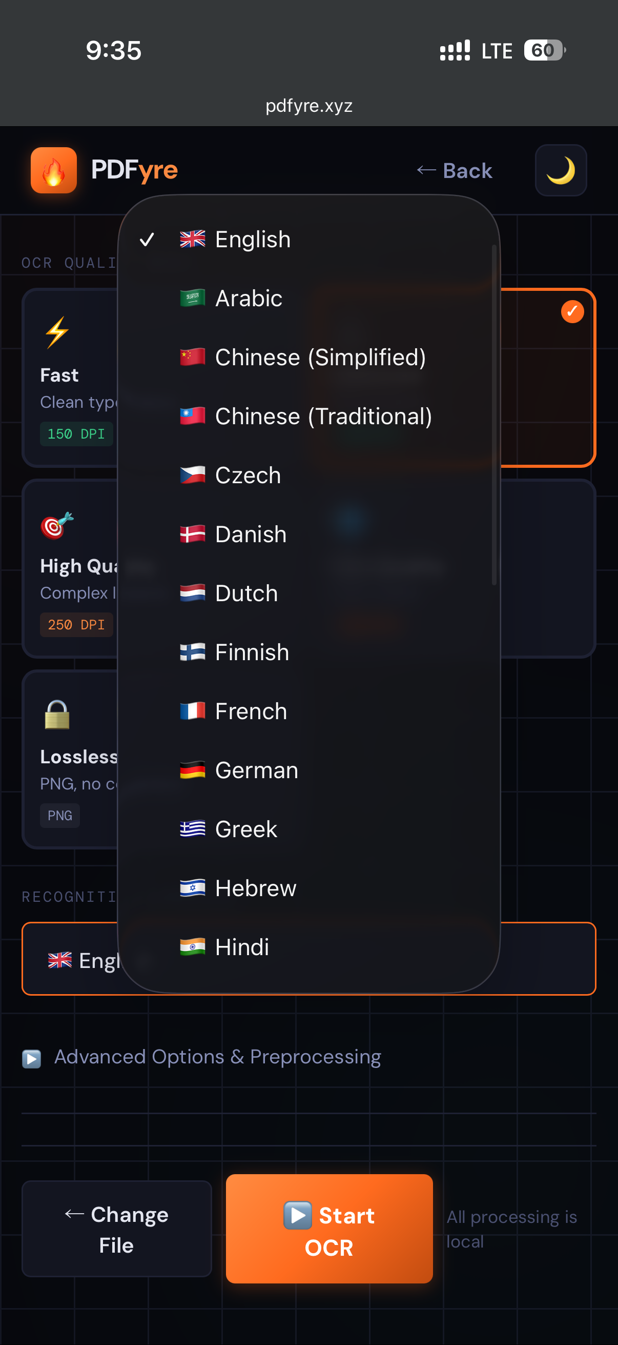 PDFyre - Parallel Multi-Engine OCR. gallery image