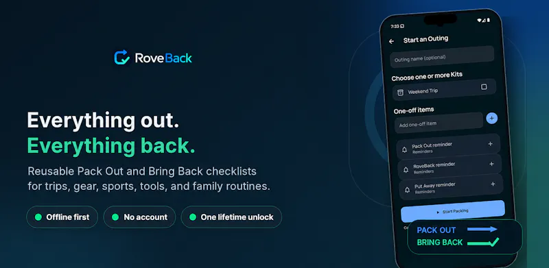RoveBack screenshot 1
