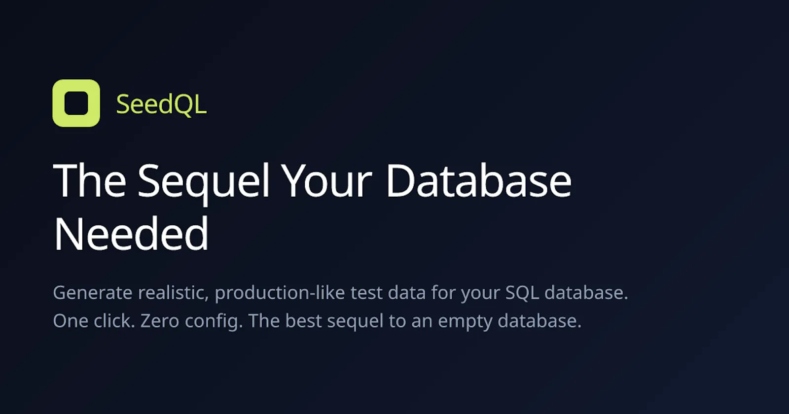SeedQL screenshot 2