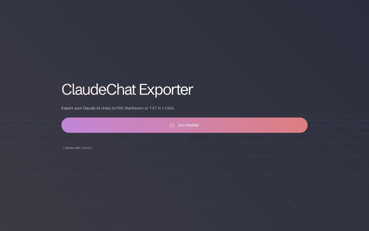 ClaudeChat Exporter gallery image