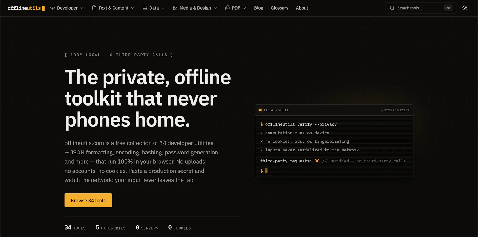 offlineutils.com screenshot 2