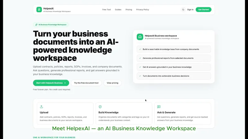 HelpexAI screenshot 1 (video preview)