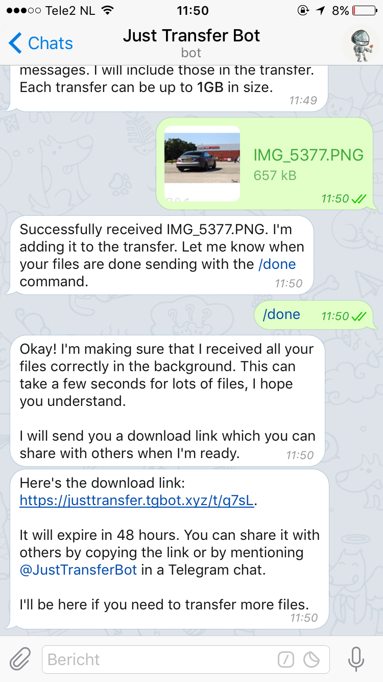 JustTransferBot gallery image